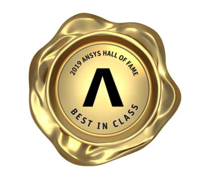 2019 年 ANSYS 名人堂最佳展示奖